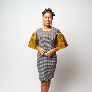 African print dress
